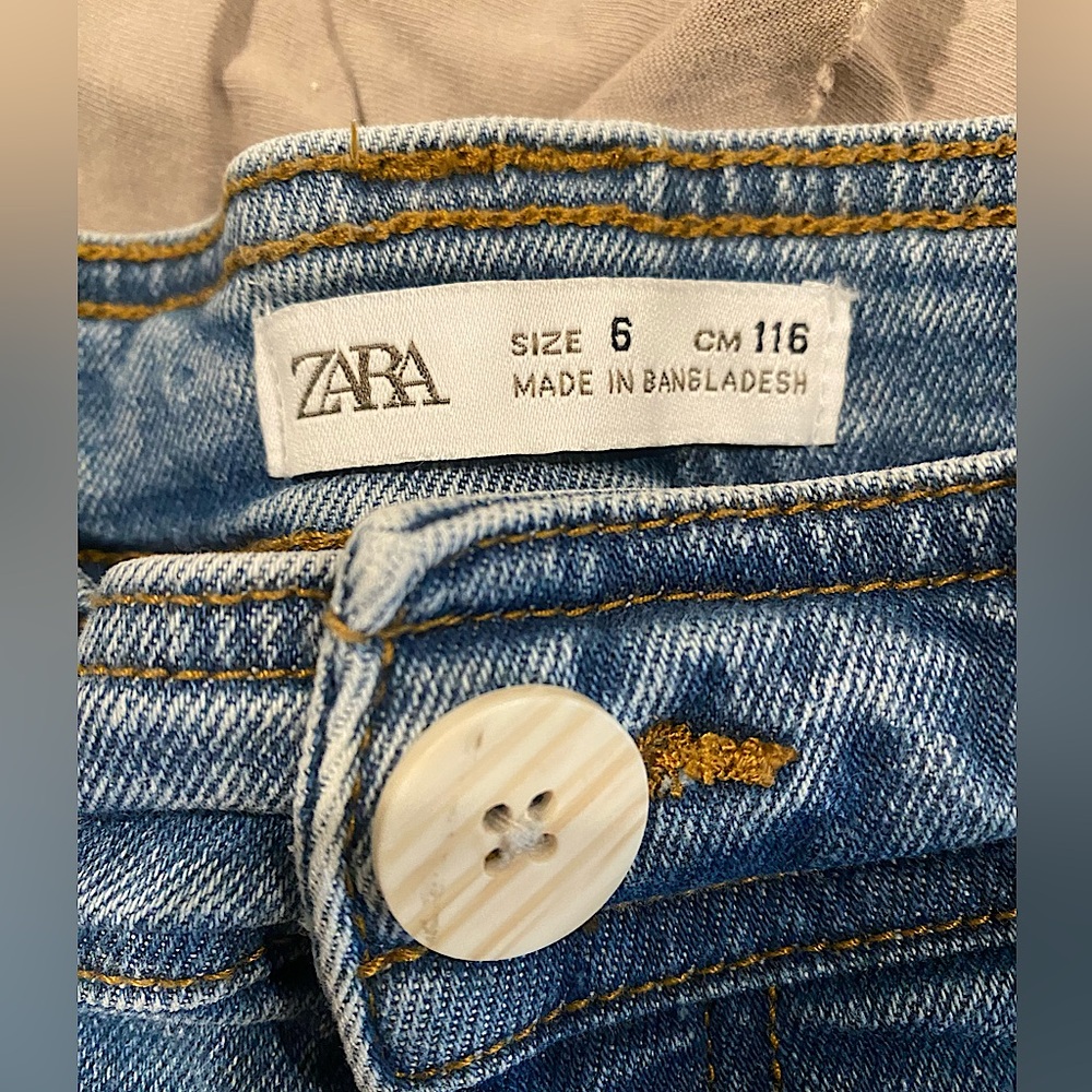 ZARA girls wide-leg jean size 6